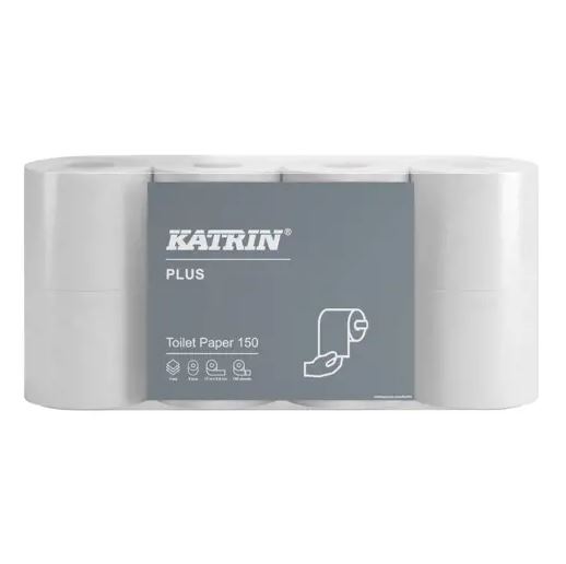 Hartie igienica Katrin Plus  3 straturi  8 role/ pachet